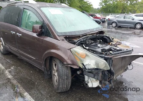 2007 Nissan Quest 3.5 S из США, поврежденный, VIN 5N1BV28U77N141783